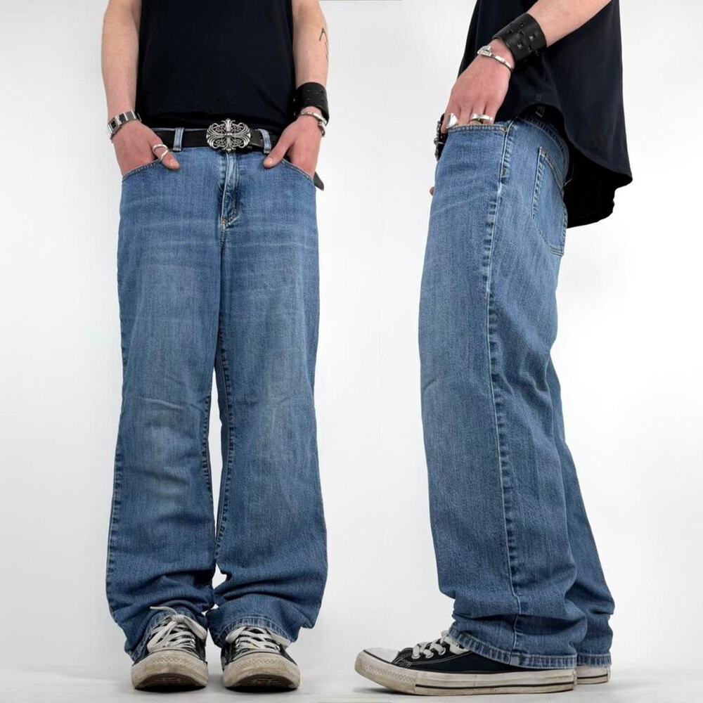 Vintage y2k baggy faded grunge skater boodcut archive jeans